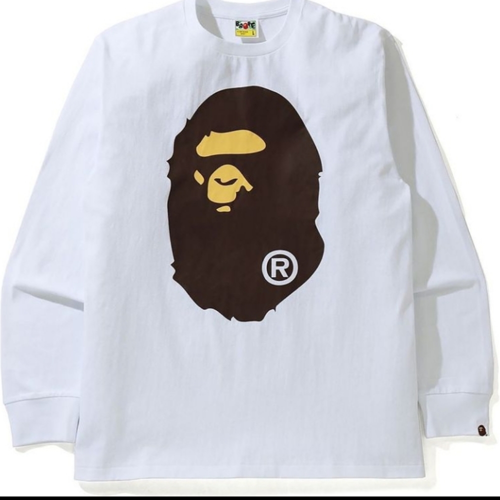 A Bathing Ape Big Head L/S Tee